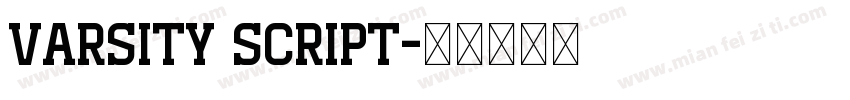 Varsity script字体转换